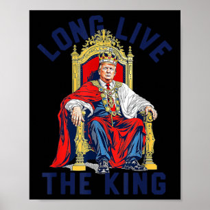 Vintager Trump lebt lange den amerikanischen König Poster