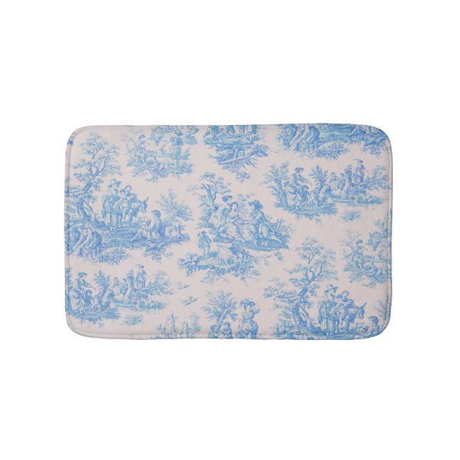 Vintager türkisblauer Joule Badematte (Vorderseite)