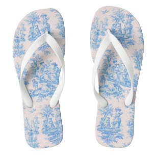 Vintager türkisblauer Joule Flip Flops
