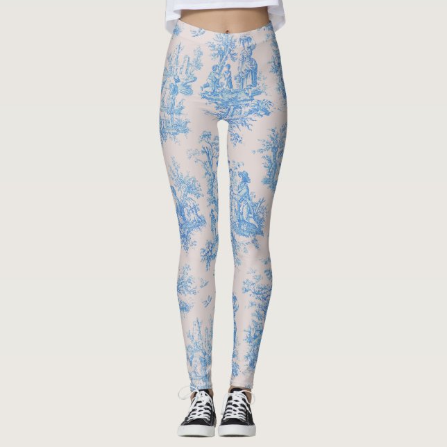 Vintager türkisblauer Joule Leggings (Vorderseite)