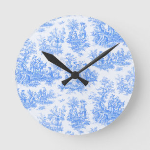 Vintager türkisblauer Joule Runde Wanduhr