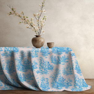 Vintager türkisblauer Joule Tischdecke