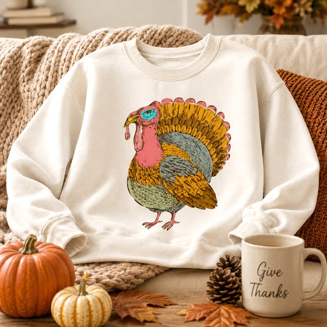Vintager türkischer Erntedank Sweatshirt (Von Creator hochgeladen)