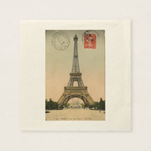 Vintager Turm Paris Eiffel Serviette