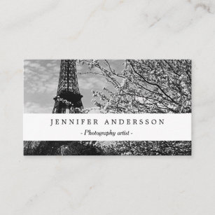 Vintager Turm Paris Eiffel Visitenkarte