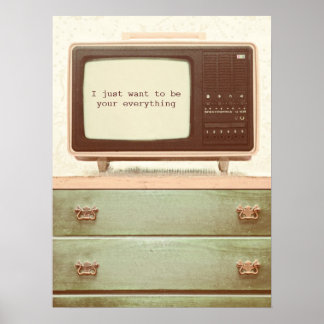 Vintager TV-Star Poster