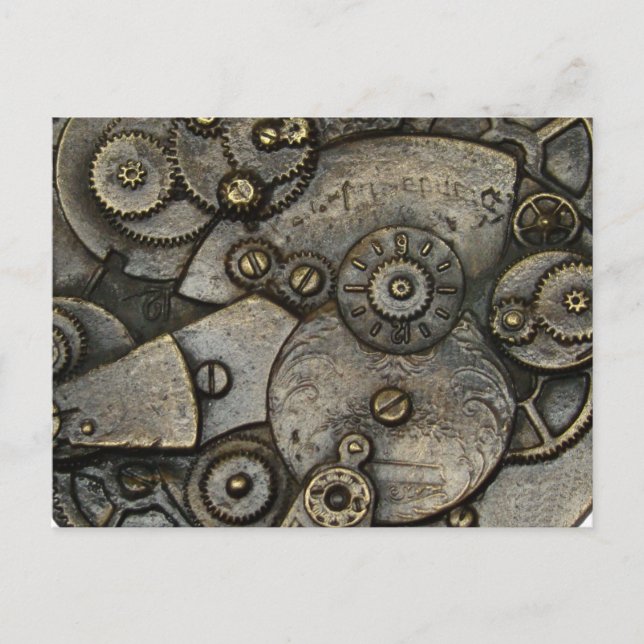 Vintager Überwachungsmechanismus Postkarte (Vorderseite)