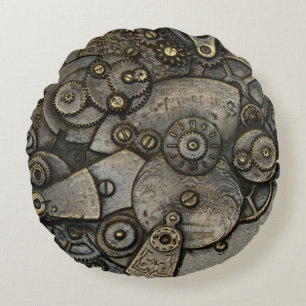 Vintager Überwachungsmechanismus Rundes Kissen