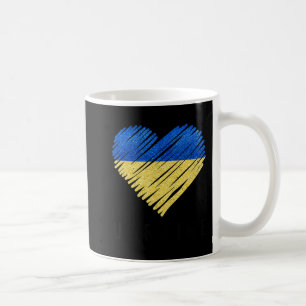 Vintager ukrainischer Flaggenstolz Kaffeetasse