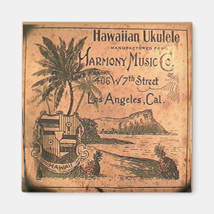 Vintager Ukulele-Aufkleber-Magnet Magnet