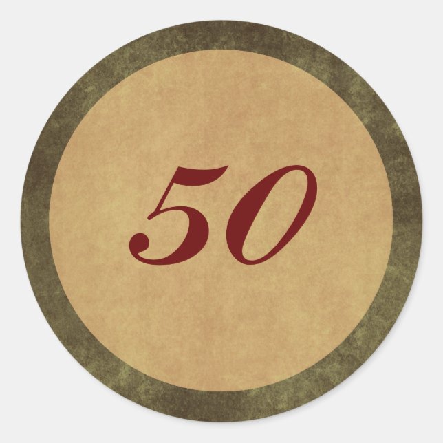 Vintager Umschlag Aufkleber für benutzerdefinierte (Vorderseite)