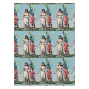 Vintager Unabhängigkeits-Tag Damen-Liberty Juli 4 Tischdecke