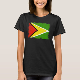 Vintager Unabhängigkeitstag der Guyana-Flagge T-Shirt