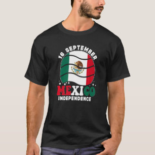 Vintager Unabhängigkeitstag Mexiko 2022 Mexikanisc T-Shirt