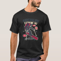Vintager und Retro-Ski für Adrenalin Extreme Sk