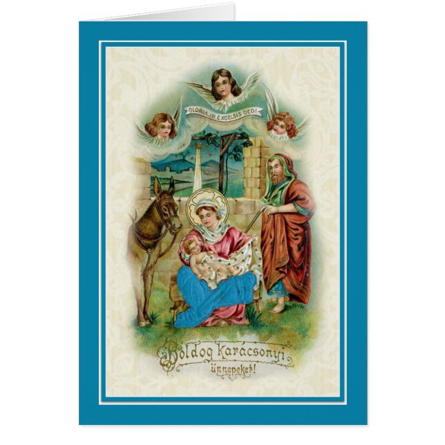 Vintager ungarischer WeihnachtsNativity (Vorne)