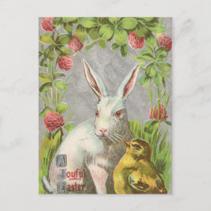 Vintager Urlaub Bunny Ostern Postkarte