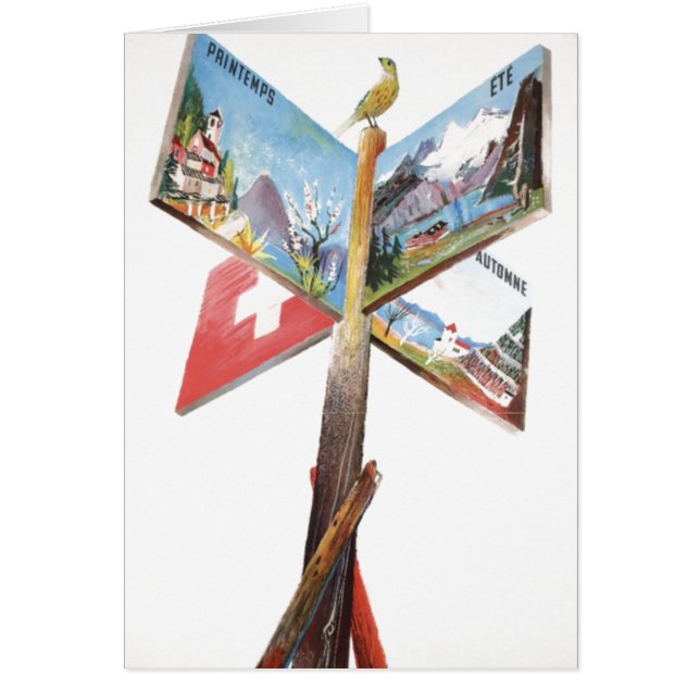 Vintager Urlaub in der Schweiz (Vorne)