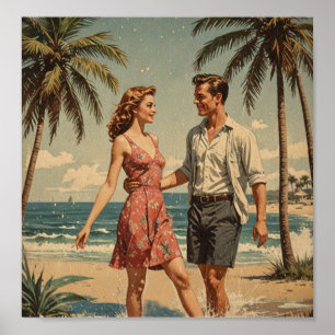 Vintager Urlaub Poster