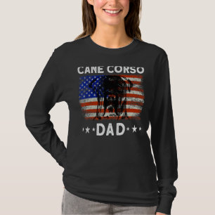 Vintager US-amerikanischer Cane Corso Vater Dog Am T-Shirt