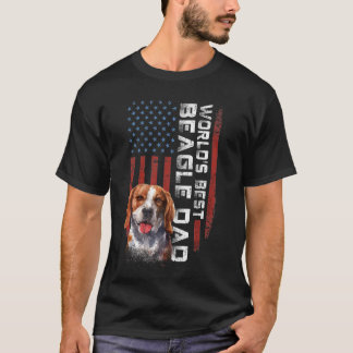 Vintager US-amerikanischer Flaggenwelten der beste T-Shirt