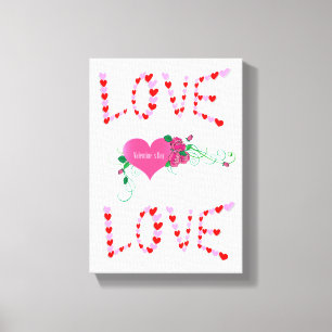 Vintager Valentinstag auf der Leinwand