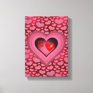 Vintager Valentinstag auf der Leinwand