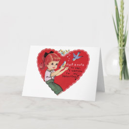 Vintager Valentinstag ein Hinweis für mein Valenti Feiertagskarte
