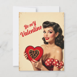 Vintager Valentinstag Feiertagskarte