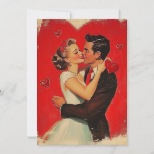 Vintager Valentinstag Feiertagskarte