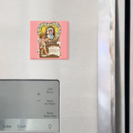 Vintager Valentinstag Magnet