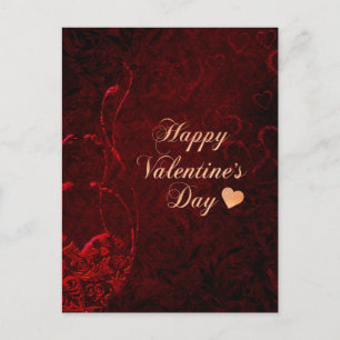 Vintager Valentinstag Postkarte