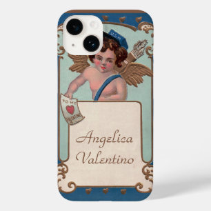 Vintager Valentinstag, Tscherub mit Liebe Letters Case-Mate iPhone Hülle