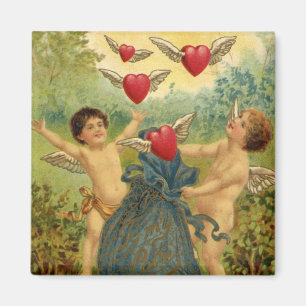 Vintager Valentinstag, Viktorianische Herbergen Magnet