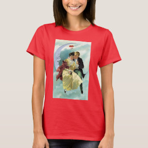 Vintager Valentinstag Viktorianische Liebe und Rom T-Shirt