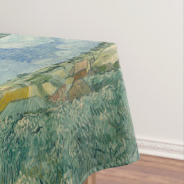 Vintager Van Gogh Schlicht bei Auvers mit Regenwol Tischdecke