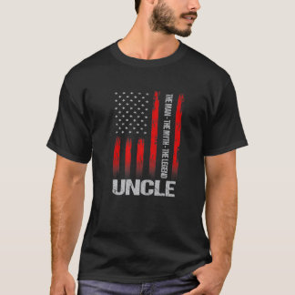 Vintager Vater der amerikanischen Flagge Onkel Man T-Shirt