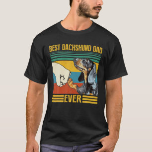 Vintager Vater der besten Dackel je toll für Daddy T-Shirt