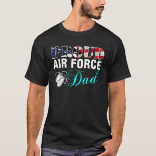 Vintager Vater der Luftwaffe mit amerikanischer Fl T-Shirt