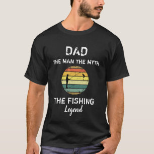 Vintager Vater Der Mensch Der Mythos der Fischlege T-Shirt