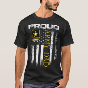 Vintager Vater der Stolzarmee mit amerikanischem F T-Shirt