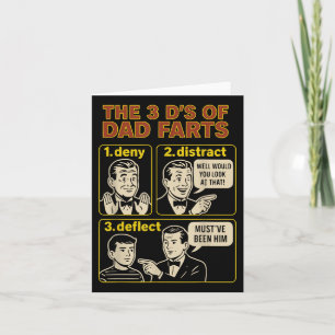 Vintager Vater Furz Sonniger Tag der Väter Farnend Karte
