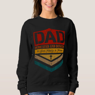 Vintager Vater gewidmet und gewidmet glücklicher T Sweatshirt