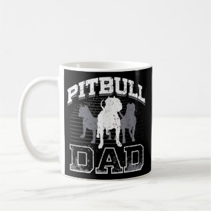 Vintager Vater Pitbull Vater Liebhaber Pitbull Kaffeetasse