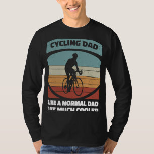 Vintager Vater Radfahrer Fahrradfahrer Retro Sonne T-Shirt