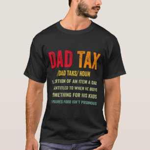Vintager Vater Steuern Definition Zitat Vaterschaf T-Shirt