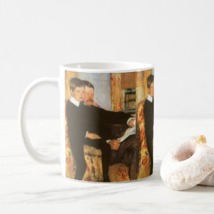 Vintager Vater und Sohn Portrait von Mary Cassatt Kaffeetasse