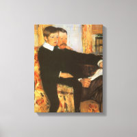 Vintager Vater und Sohn Portrait von Mary Cassatt