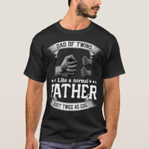 Vintager Vater von Zwillingen wie ein normaler Vat T-Shirt