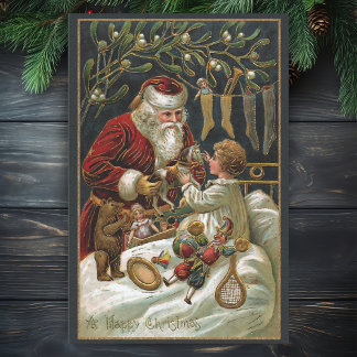 Vintager Vater Weihnachten Geschenke für Kinder Seidenpapier